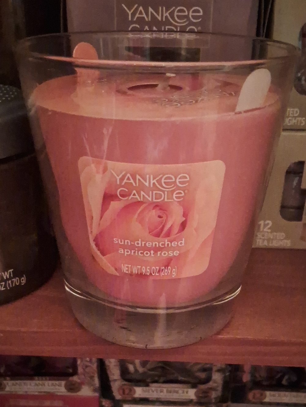 Yankee Candle Sun-Drenched Apricot Rose Candle - Apricot Pink